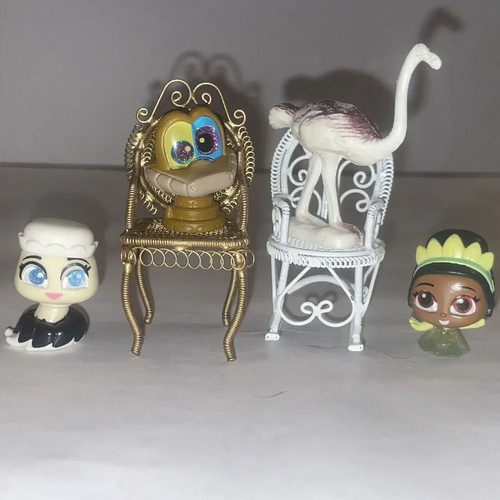 1:12‎ Vintage Metal Doll House Chairs Furniture Rocker Ornate
